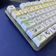 Pipa Bear Logitech 104-Key Mechanical Keyboard Keycap Special Keycap K845/K835/G412/K865 Wear-resistente durchscheinende DIY-Farbinstallation Einfache Silent Cartoon Lady Parcha Dog-Key Cap + Key Puller (Gegenüber)