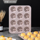 
CHEFMADE Learn to Chef 12 cups of Gugu Hof Cake Bread Mold Mini Hamburger Mold Baking Tools for Oven Gugu Hof Mold WK9928