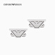 Emporio Armani/Armani Flaghip de acero para hombres Trapezoidal color liso formal EGS3129040-SILVER