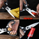 Baige Knives Kitchenware Set Household Cutting Crackers Bamboo Cutting Board Cutting Board Spatula Spoon Fruit Knife Scissors Kitchen Utensils Combination [Eight-piece Set] Kitchen Knife + Cutting Board + Scissors + Fruit Knife Planing + Spatula Spoon Three-piece Set