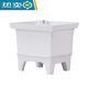 Mop pool balcony small ceramic washing mop pool desk-controlled mop pool household bathroom square automatic drain 34 cm manual drain (see picture 2)