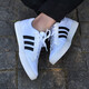 Adidas New Men's Shoes, Summer Student College Sports Chaussures, confortable, légère, polyvalente et à la mode décontractée AW3889 / Fashion Three Stripes 44