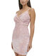 GUESS Women's Velvet Bilateral Sequin Mini Dress Blush Multi 8