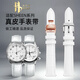 ADH白色女士手表带 适配卡西欧SHE-5010 5020 5023 LV-T01系列手表链 8806-钢色针扣 接口宽度12mm
