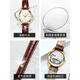 Oliver Switzerland zertifiziert brandneue Uhr für 2025 für Frauen mechanischer Watch Light Luxus Nische Frauen Uhr Top Ten Ten Ten Gürtel verbessert Version-6629 Brown Leder Black Women ()