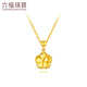 Luk Fu Bijoux Gold Flower Gold Collier Set Chain Gift GjgTBN0009 3,68 grammes (y compris le coût de la main-d'œuvre 690 yuans)