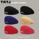 Bkqu Beret мужской король Jiaer Summer Style Thin Style Backward Hat Retro Hainter Hat кенгуру сетка Beret-Black Gold M56-58 см.