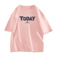 Jeanswest white trendy top for women 2025 spring new chic loose cotton fashion women's fashion JR powder 835A 175/96A/XL