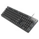 
Logitech mechanical keyboard K845 wired keyboard Full size single light TTC axis Gaming office keyboard DIY keycap K845 tea axis + white transparent keycap