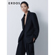 ERDOS simple silhouette suit, elegant and slim business commuter suit jacket for women, black L 165/88A