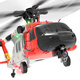 
ZHIO Rescue Hawk Black Hawk Helicopter Remote Control Yuxiang F09S Simulated Model Aircraft GPS Positioning High-end Adult Toys Full Set of Hand-Flying + FPV Set [Red and White]