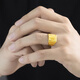 SOM old phoenix gold ring men's solid gold 9999 fortune ring big gold ring for father's day to give to elders blessing gold ring alive about 14.3-14.7