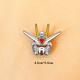 LEMIAO Gundam Robot Mobile Suit Brooch New Trendy Personality Cute Japanese Badge Cartoon Pin Couple Accessories 2# Unicorn A24-209
