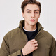 Shanshan Jacket Men's Padded Thickened Stand Collar Windproof, Warm, Sturdy, Wear-Resistant Fashion Casual Executive Business Jacket