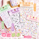 Express 5D relief stereo sticker Children's Nail Patch Girl Nails Treasury Cartoon Cartoon Microbatin Decorative Waterproof and Non-toxic 100 Patch KBX-2210C