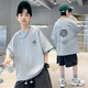 Disney brand children's clothing boys summer short-sleeved T-shirt 2025 summer new loose medium-sized children's handsome half-sleeved top TGXZ9853 Mixing 160