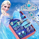 hellocandy Princess Aisa bow hair accessories gift box children's hairpin little girl hairpin rubber band frozen gradient ice and snow gift box set 17 pieces set
