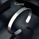 GsunGGSUNG Platinum Men's Solid Bracelet Couple's Bracelet Women's Platinum PT950 Simple and Fashionable Men's and Women's Model Customized Deposit Special Shot Single Shot Invalid No Shipment