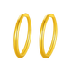 Gold and Silver Gold Earrings 999 Pure Gold Hoop Earrings Priced Birthday Gifts for Girlfriends Christmas Gifts Earrings The weight of the earrings will be refunded if the weight is higher, about 1g