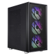 SAMA Suzaku air front panel/left panel iron mesh double-sided cooling chassis/6 fan positions/wide body hardware/supports ATX motherboard/water cooling/air cooling/can DIY vertically mounted graphics card Suzaku air black breathable iron mesh efficient heat dissipation