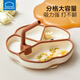 Lock Lock Silicone Plate Suction Cut-type Supplementary Food Plate + Baby Independent Eating Spoon Eating Training Spoon