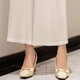 
Zimu cotton and thread spring and autumn women's temperament pleated casual pants loose and slim versatile trousers wide-leg pants 6227 white one size (recommended 90-140 Jin [Jin equals 0.5 kg])