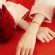 Liufu Schmuck Full Gold Funafu Lion Danz 5d Hart Goldfarbe Handwerk Gold Seilarmband Kette A01TBGB0022 7,88 Gramm (einschließlich Arbeitskosten 3522 Yuan)