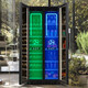 BAIKAILUN double-door double-temperature red wine cabinet mirror glass double-door thermostatic wine cabinet embedded home living room refrigerator moisturizing large-capacity office tea liquor beverage display cabinet 1.9 meters | dual-temperature mirror | ice bar tea style 840L thin style
