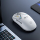 INPHIC IN10 wireless gaming mouse wired Bluetooth three-mode PAW3395 e-sports lightweight 60g/26000DPI/8K return rate/100 million times micro-movement CSGO Delta 3395+standard 8k+lightweight 60g IN10 white for small and medium hands
