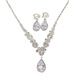 
ShiJUN (SHIJUN) Bridal Jewelry Wedding Jewelry Set Three-piece Set Brightening Rhinestone Zircon Angel Tears Drop Necklace Earrings 501+838 Necklace Earrings Bracelet