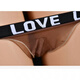 New Men's Love Unisex Thong Transparent Stockings Invisible Tight Sexy Low Waist Allure Gray 2XL 180Jin Jin equals 0.5kg