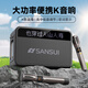 山水（SANSUI）便携式手提音箱广场舞音响音箱带KTV无线话筒小型直播k歌音响移动户外大功率声卡卡拉OK G13【歌词同步+一键消音】