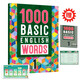 进口原版新版1000 Basic English Words1级 常见词英语1000词 KET核心词汇教材 小学英语单词大全教辅书图解辞词典 小学礼物 小学教辅