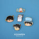 Detective Conan peripheral badges cartoon anime Kidd metal badge couple Japanese and Korean small brooch bag pendant trailer Kidd