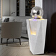 Shuiduyanyun modernes Licht Luxus fließendes Wasser und Wohlstand Ornamente Wohnzimmer und Büro Einfaches bodenhöflicher Windmühlen-Wasser Polo Rad Brunnen Zirkulation Wasseransicht 9906a gelbes Licht 39*39*118