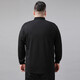 Fat big-size men's autumn and winter long-sleeved T-shirt loose lapel middle-aged men 300 Jin [Jin equals 0.5 kg] Add fat fat man plus velvet polo shirt <11980 models> Spring and autumn style/black 7XL recommended weight 240-250