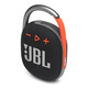 JBL CLIP4 无线音乐盒四代 蓝牙便携音箱低音炮 户外音箱 迷你音响 IP67防尘防水 一体式 黑橙色