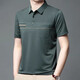 Camiseta de algodón de algodón de verano de alta gama Hengyuanxiang para masculina de camisa de media manga cuello de papá transpirable