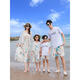 Didi Love 2026 Summer Vacation Seaside Travel Beach Parent-child Outfits Family of Three and Four Suits Fairy Skirt Photo Outfits (277) Color Suits 130 Baby Girl