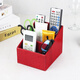 Bedroom living room office conference room desktop storage box coffee table bedside table remote control board mobile phone storage box white crocodile square three grid