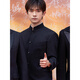 Hadidzai new Chinese style stand collar tunic suit men's complete set of dk uniform slim fit spring and autumn trendy Republic of China style suit jacket three-piece set black + white long-sleeved shirt + trousers 2XL collection priority delivery