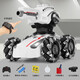 
Remote Control Tank Children's Toy Car Boy Electric Gesture Sensing 3 Hand Control Remote 6 Years Old Can Launch Water Bullet [White] Water Bullet Tank - Dual Remote Control