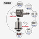 Dongdao strong pneumatic small wind cannon 1/2 wind wrench large torque auto repair tire disassembly impact 1 inch wrench D3890 set Dongdao 900 torque