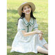 Vestido de verano de Baldauren Girls 'Summer 7-15 años Floral Princess Dress Girls Girls Junior High School Student's Relling Women's Cinturón Floral Floral-170 Tamaño [155-165 cm]