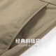 与狼共舞【DP免烫】弹力棉休闲长裤男2025夏季新款商务纯色直筒长裤子4033 卡其701-夏季款 33
