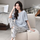 
Year of the Snake Year of the Year of the Pajamas Women's Pure Cotton Summer Short Sleeve Trousers Red Loose Outdoor Outdoor Cotton Set YSH-683 XL Code 120-140Jin [Jin equals 0.5 kg] Need to reserve shrinkage