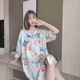 莫代尔睡裙女夏季天睡衣丝椆性感2024年新款冰丝纯欲风凉感大码家居服 719橘色猫咪 XL 【120-140斤】