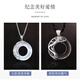 VIGG safety buckle couple necklace men and women silver pendant Chinese Valentine's Day gift for boyfriend and girlfriend birthday and wedding anniversary couple necklace (one pair) ten warehouse delivery