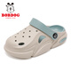 Babudou children's shoes boys' summer soft-soled clogs children's slippers 117542169 light hemp gray/water moon blue 34-35