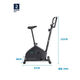 Decathlon exercise bike home fitness power bicycle indoor fitness equipment exercise bike metal black 2077877